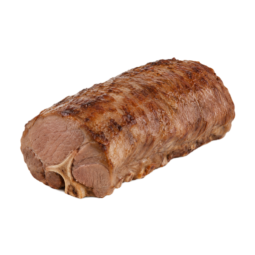 Illustration of Lamb, loin, separable lean only, trimmed to 1/4" fat, choice, cooked, roasted