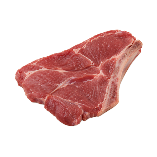 Illustration of Lamb, shoulder, blade, separable lean only, trimmed to 1/4" fat, choice, raw
