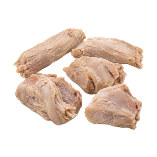 Illustration of Game meat, rabbit, domesticated, composite of cuts, cooked, stewed