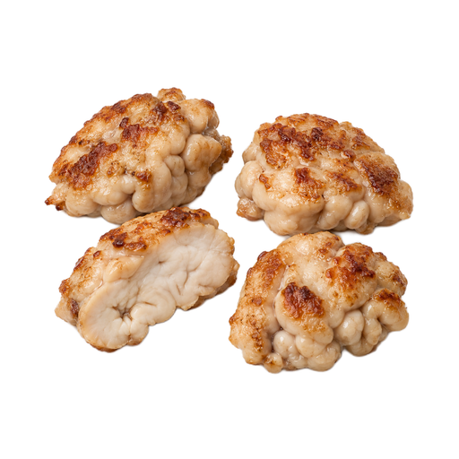 Illustration of Lamb, variety meats and by-products, brain, cooked, pan-fried