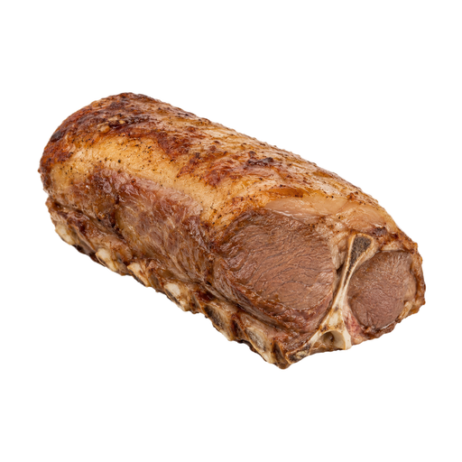 Illustration of Lamb, loin, separable lean and fat, trimmed to 1/8" fat, choice, cooked, roasted