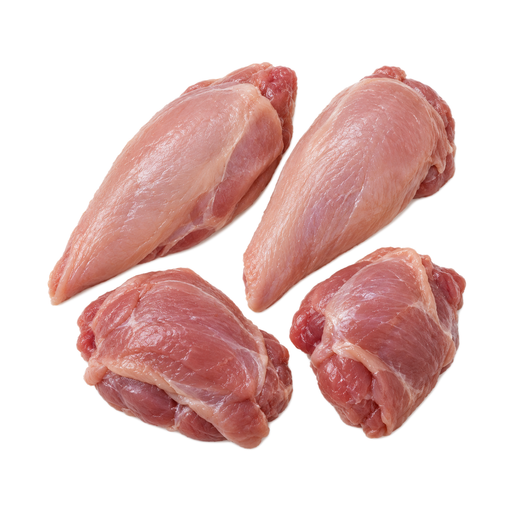 Illustration of Guinea hen, meat only, raw