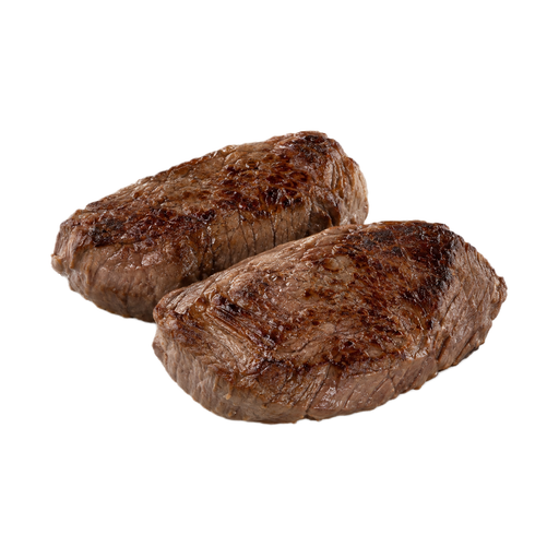 Ilustração de Emu, filé em leque (fan fillet), grelhado sob calor direto