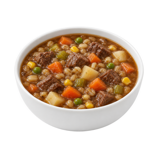Ilustración de CAMPBELL'S CHUNKY, sopa sustanciosa de carne de res con cebada