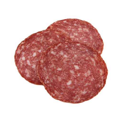 Illustration of Salami, pork, beef, less sodium