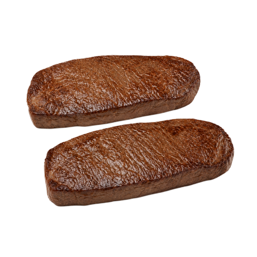 Ilustración de Carne de res, de Nueva Zelanda, importada, lomo bajo (striploin), solo carne magra separable, frita rápidamente