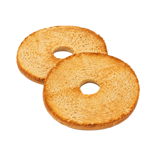 Ilustración de Bagels, simples, enriquecidos, con propionato de calcio (incluye cebolla, amapola y sésamo), tostados