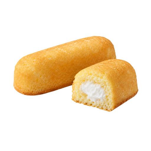 Ilustração de Bolinhos para lanche, recheados com creme, pão de ló