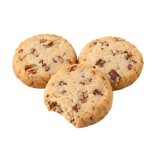 Ilustração de Biscoitos amanteigados tipo shortbread, industrializados, noz-pecã