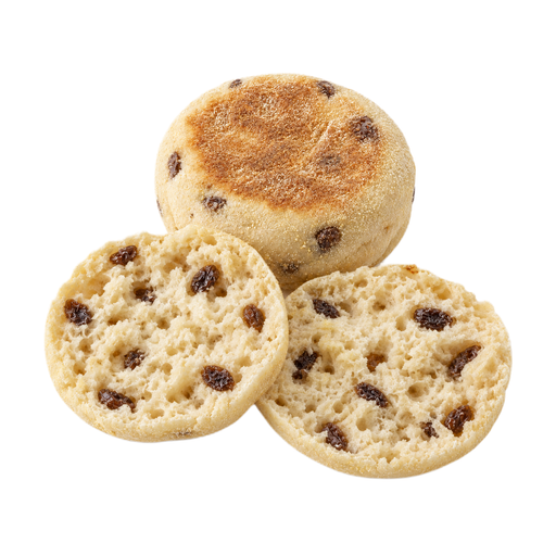 Illustration of Muffins, English, raisin-cinnamon (includes apple-cinnamon)