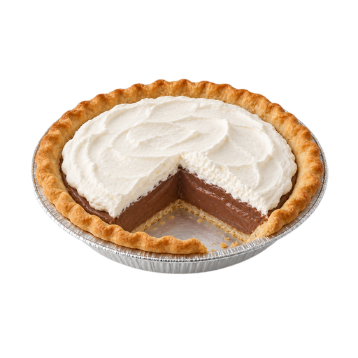 Illustration of Pie, chocolate creme, commercially prepared
