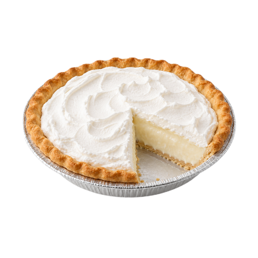 Illustration of Pie, coconut creme, commercially prepared