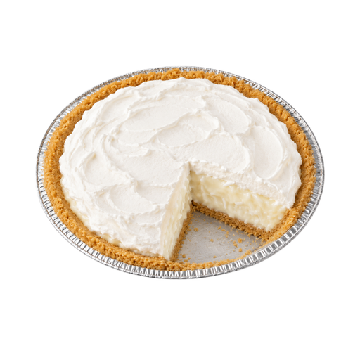 Illustration of Pie, coconut cream, prepared from mix, no-bake type