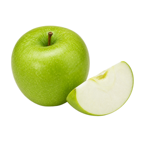 Ilustração de Maçãs Granny Smith, com casca, cruas