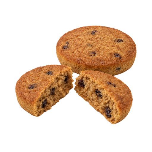 Illustration of Muffins, wheat bran, toaster-type with raisins, toasted
