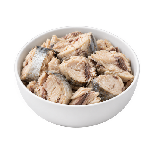 Illustration of Fish, mackerel, jack, canned, drained solids