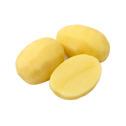 Illustration of Potatoes, gold, without skin, raw