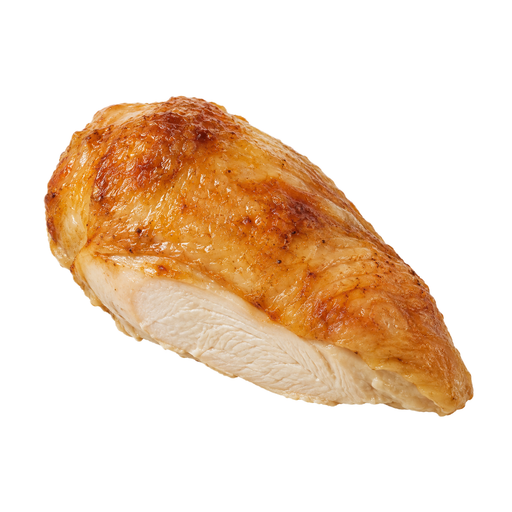 Illustration of Chicken breast, rotisserie, skin eaten