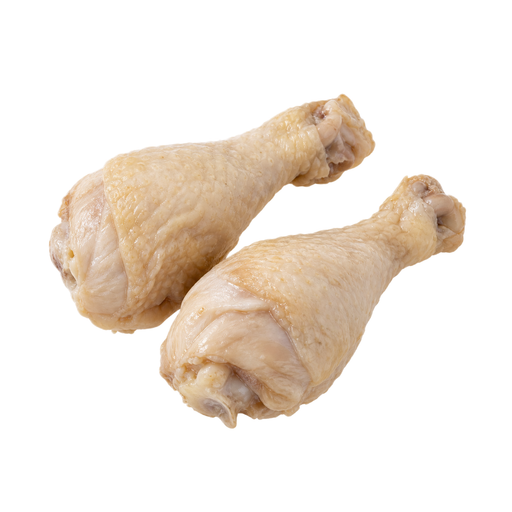 Illustration of Chicken drumstick, stewed, skin eaten