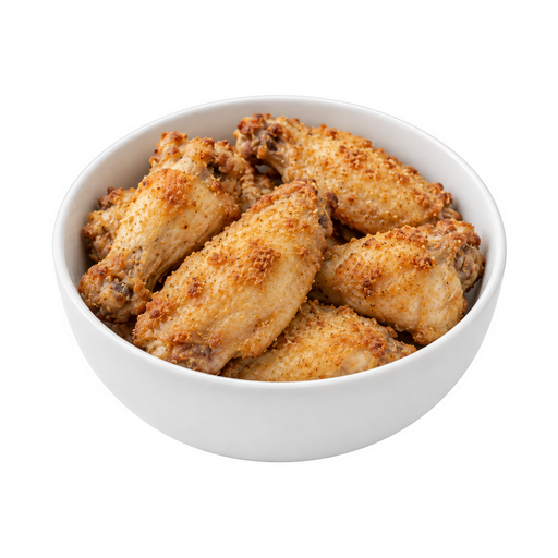 Illustration of Chicken wing, baked, coated