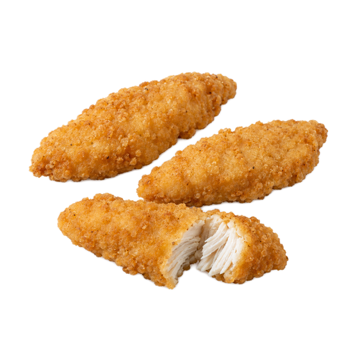Illustration of Chicken tenders or strips, breaded, from frozen