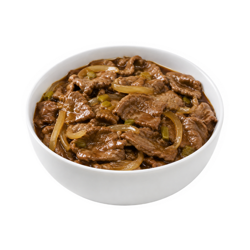 Illustration of Beef with soy-based sauce