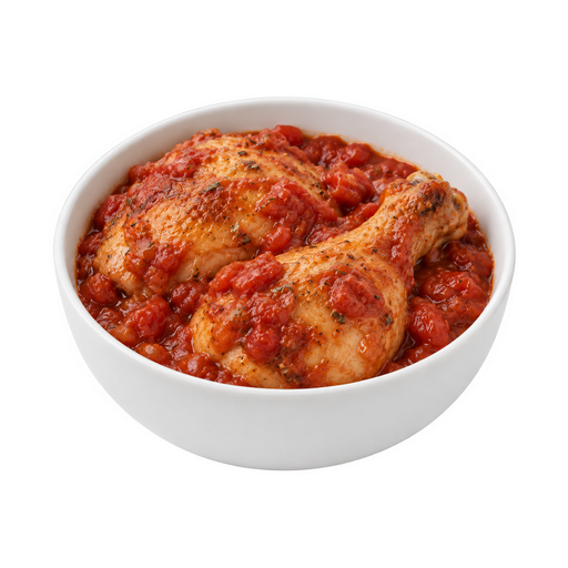 Illustration of Chicken or turkey cacciatore