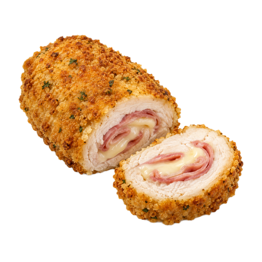 Illustration of Chicken or turkey cordon bleu