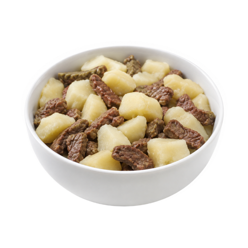 Illustration of Beef and potatoes, no sauce