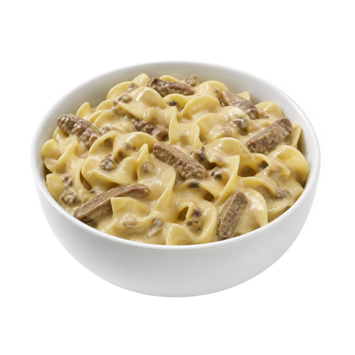 Illustration of Beef stroganoff with noodles