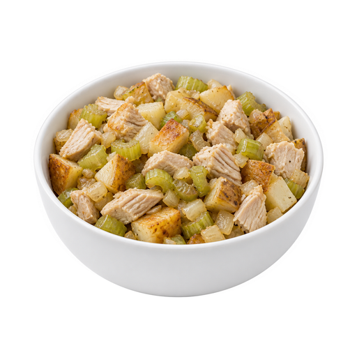Illustration of Chicken or turkey hash