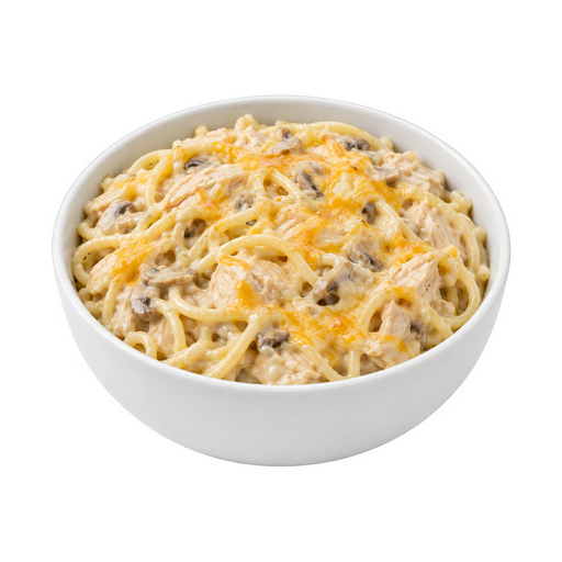 Ilustração de Tetrazzini de frango ou peru