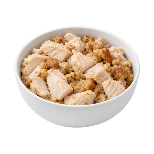 Illustration of Chicken or turkey with stuffing