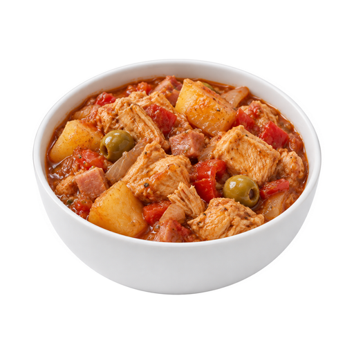Illustration of Chicken fricassee, Puerto Rican style