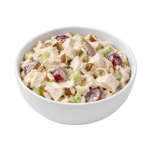 Illustration of Chicken or turkey salad with nuts and/or fruits