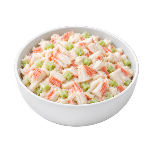 Ilustración de Ensalada de cangrejo hecha con imitación de cangrejo