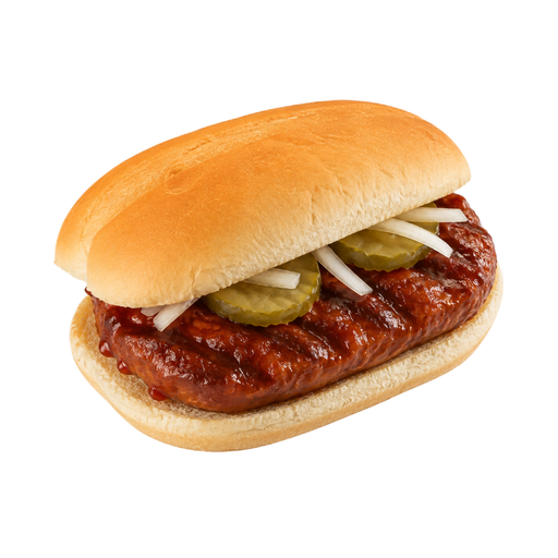 Illustration of Barbecue rib sandwich