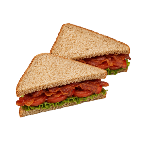 Ilustração de Sanduíche de bacon, alface e tomate, no pão de trigo