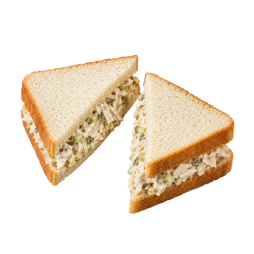 Ilustração de Sanduíche de salada de frango, no pão branco