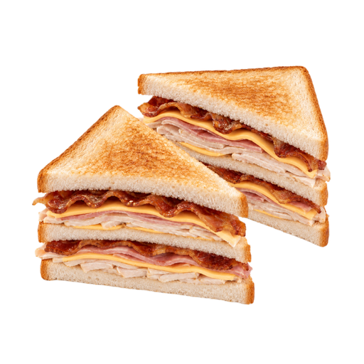 Illustration of Club sandwich or sub, restaurant