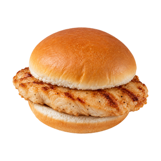 Ilustración de Sándwich de filete de pollo, a la parrilla, de comida rápida