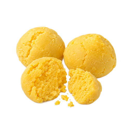 Illustration of Egg, yolk only, cooked, no added fat