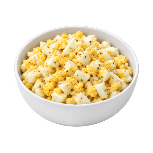 Illustration of Egg salad, made with light Italian dressing