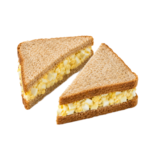 Illustration of Egg salad sandwich on wheat