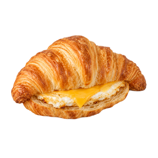 Illustration of Egg sandwich on croissant