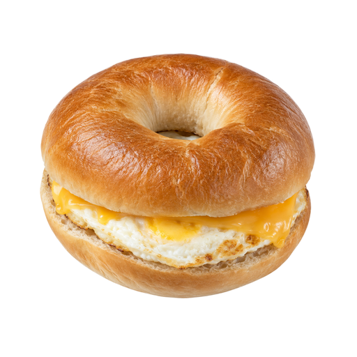 Illustration of Egg sandwich on bagel
