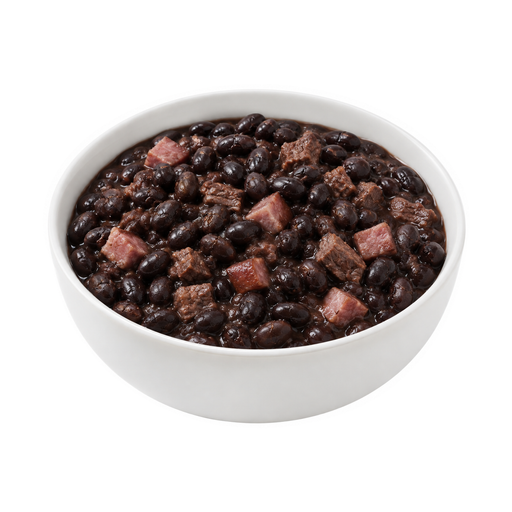 Illustration of Black beans with meat