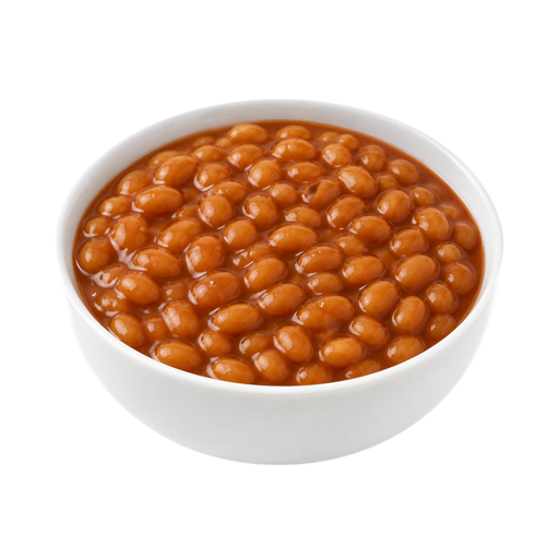 Illustration of Baked beans, vegetarian