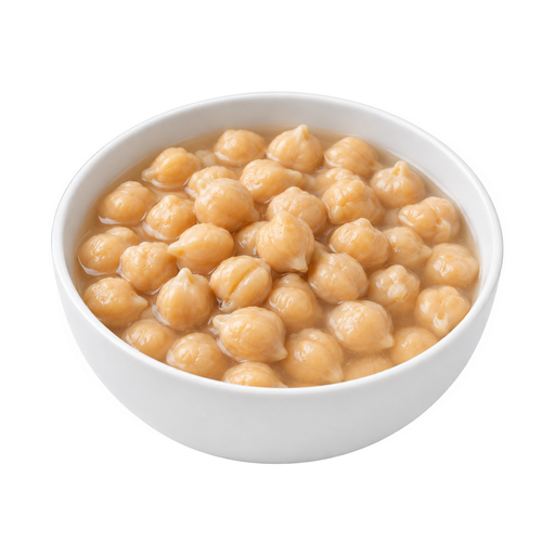 Illustration of Chickpeas, from canned, no added fat