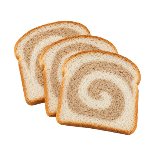 Illustration of Bread, white with whole wheat swirl